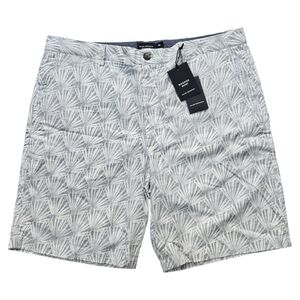 Club Monaco Maddox Fit Reverse Palm Print Shorts Size 36